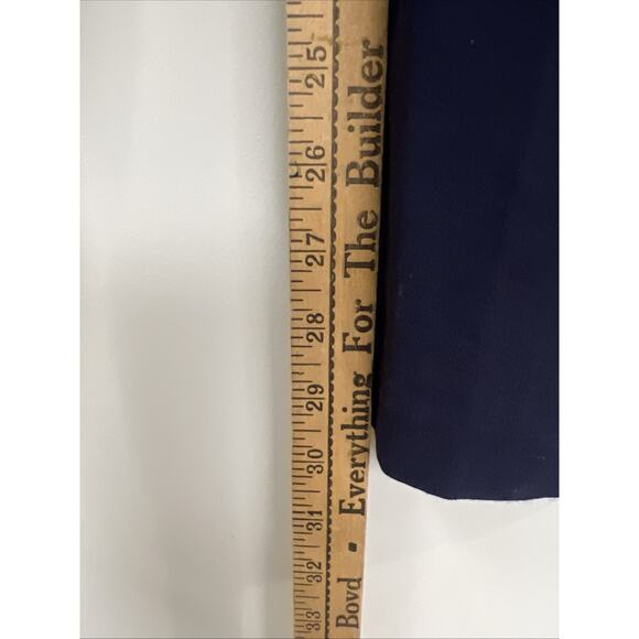 Zac & Rachel Straight Leg Pants Trouser Size 12 Navy Blue Stretch - Picture 8 of 9